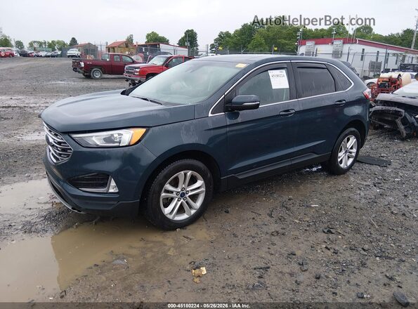 2FMPK4J98KBB60251 2019 FORD EDGE Blue Przód lewy