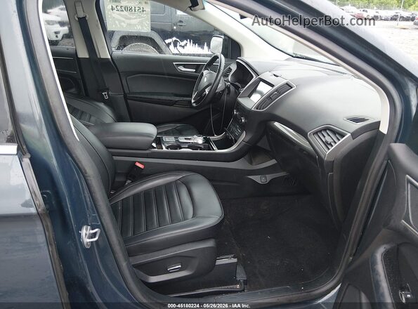 2FMPK4J98KBB60251 2019 FORD EDGE Blue Widok wnętrza z przodu