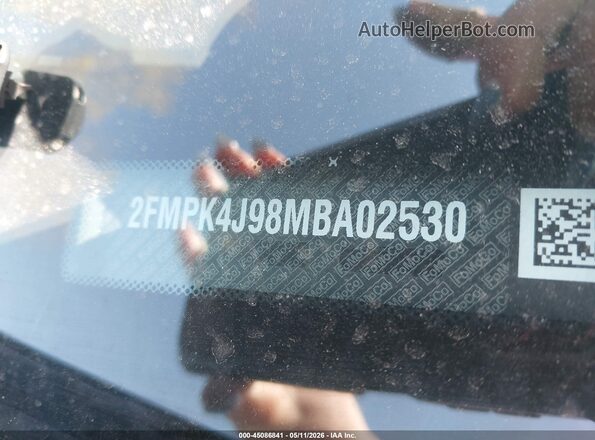 2FMPK4J98MBA02530 2021 FORD EDGE Gray ძრავის განყოფილების ხედი