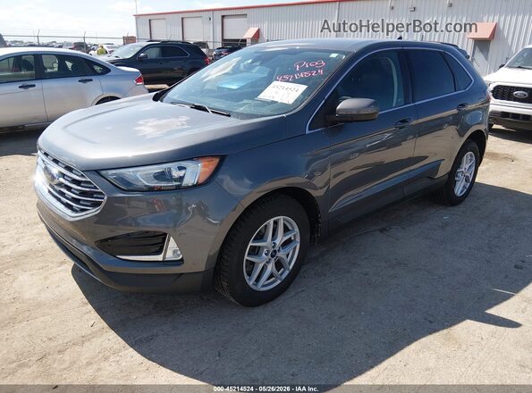 2FMPK4J98MBA39075 2021 FORD EDGE Silver Առջևի ձախ երեք քառորդ տեսարան