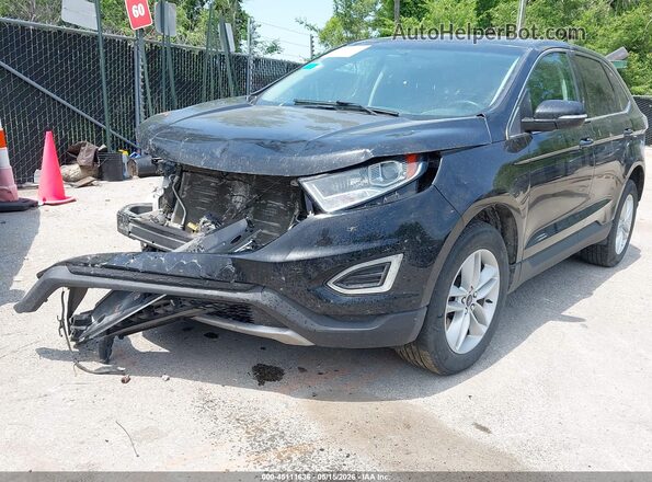 2FMPK4J99GBC16995 2016 FORD EDGE Black Առջևի ձախ երեք քառորդ տեսարան