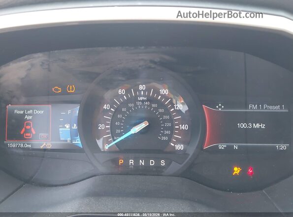 2FMPK4J99GBC16995 2016 FORD EDGE Black Հետևի նստատեղերի տեսք