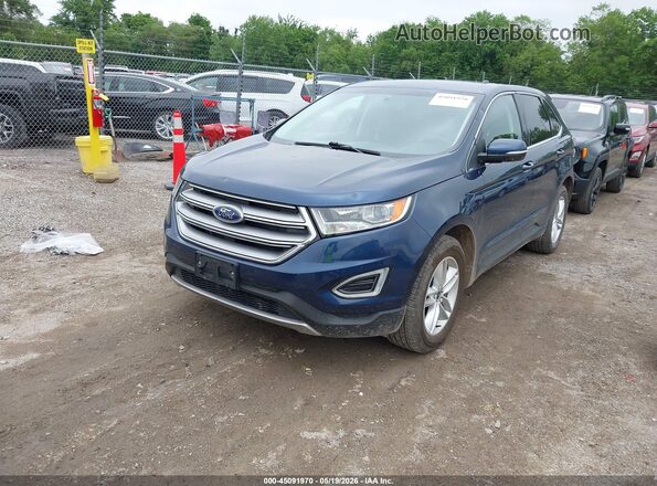 2FMPK4J99HBC02435 2017 FORD EDGE Blue Front left