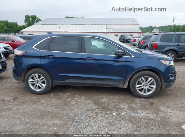 2FMPK4J99HBC02435 2017 FORD EDGE Blue Rear interior view
