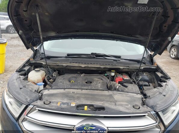 2FMPK4J99HBC02435 2017 FORD EDGE Blue Rear view