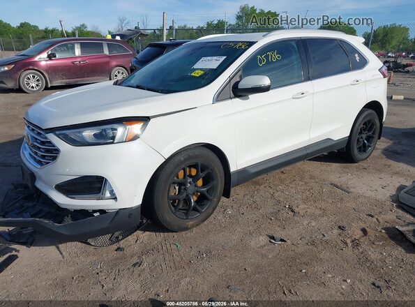 2FMPK4J99LBA52089 2020 FORD EDGE White Vista tres cuartos delantera izquierda