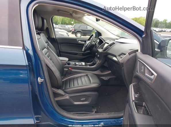 2FMPK4J99LBB46053 2020 FORD EDGE Blue წინა სალონის ხედი