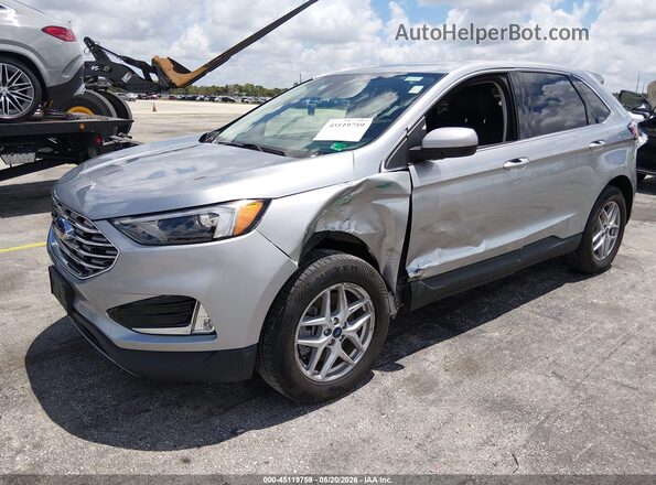 2FMPK4J99NBA94264 2022 FORD EDGE Серебряный Передняя левая четверть