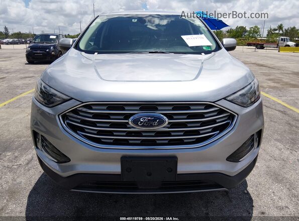 2FMPK4J99NBA94264 2022 FORD EDGE Серебряный Вид щитка приборов