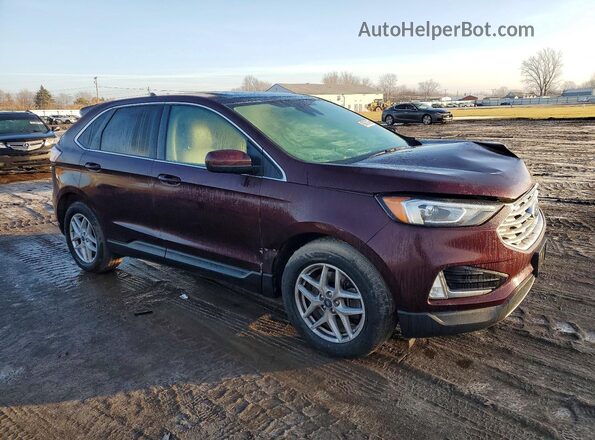 2FMPK4J9XMBA19880 2021 FORD EDGE Maroon 