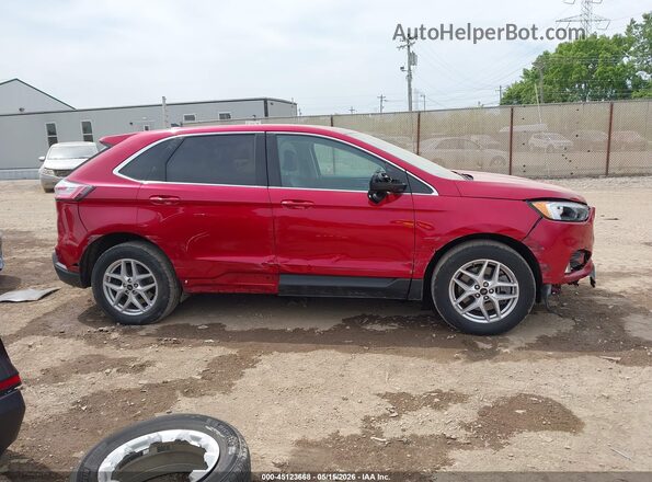 2FMPK4J9XPBA53046 2023 FORD EDGE Red Widok wnętrza z tyłu
