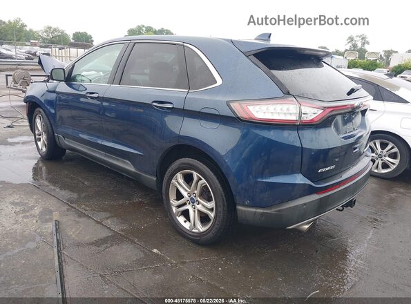2FMPK4K80HBB66298 2017 FORD EDGE Синий Задняя левая четверть