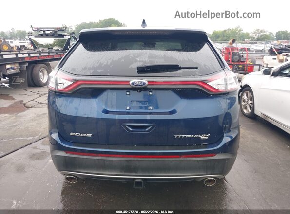 2FMPK4K80HBB66298 2017 FORD EDGE Синий 
