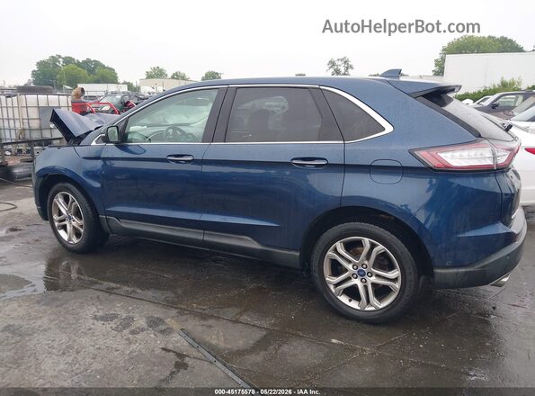 2FMPK4K80HBB66298 2017 FORD EDGE Синий Панорамный вид салона 360°