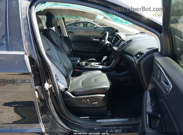 2FMPK4K82GBB21345 2016 FORD EDGE Black წინა სალონის ხედი