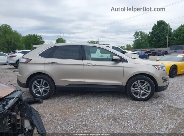 2FMPK4K82HBB17541 2017 FORD EDGE Champagne უკანა სალონის ხედი