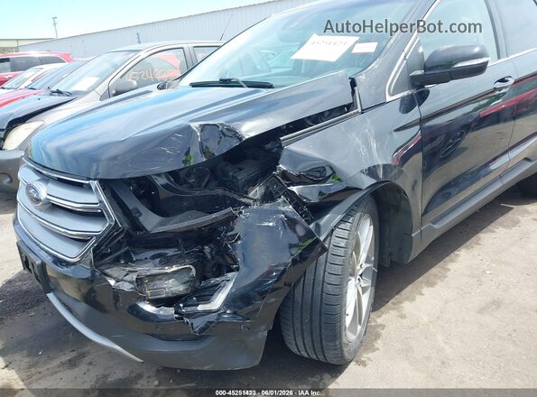 2FMPK4K83JBB36461 2018 FORD EDGE Черный Вид спереди