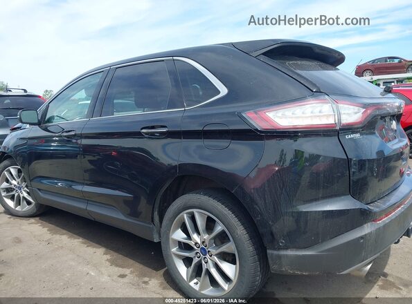2FMPK4K83JBB36461 2018 FORD EDGE Черный Панорамный вид салона 360°