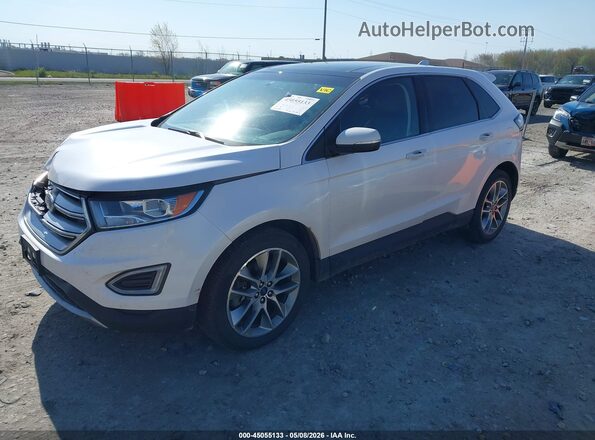 2FMPK4K83JBC01535 2018 FORD EDGE White Передня ліва чверть