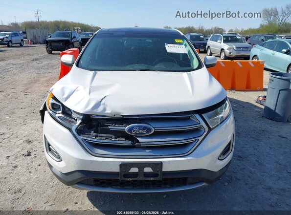 2FMPK4K83JBC01535 2018 FORD EDGE White Вид задньої частини салону