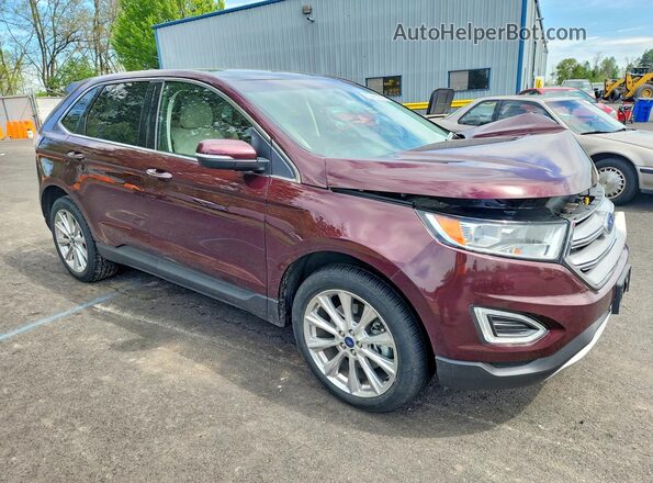 2FMPK4K84JBB73390 2018 FORD EDGE Burgundy 