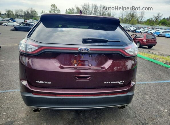2FMPK4K84JBB73390 2018 FORD EDGE Burgundy 