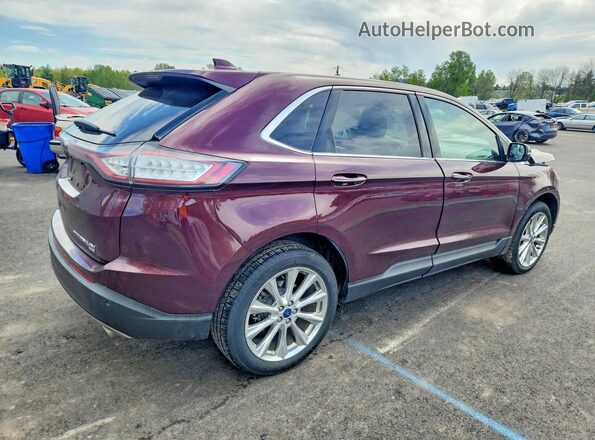 2FMPK4K84JBB73390 2018 FORD EDGE Burgundy 