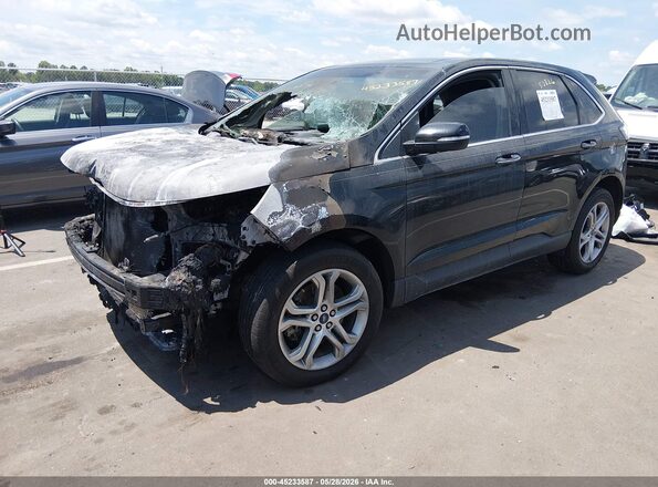 2FMPK4K84JBC54700 2018 FORD EDGE Black Przód lewy