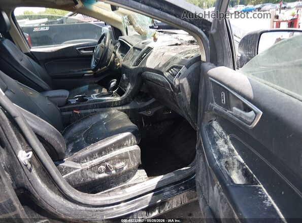 2FMPK4K84JBC54700 2018 FORD EDGE Black Widok wnętrza z przodu