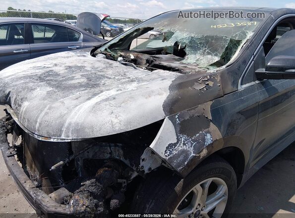 2FMPK4K84JBC54700 2018 FORD EDGE Black Widok zestawu wskaźników