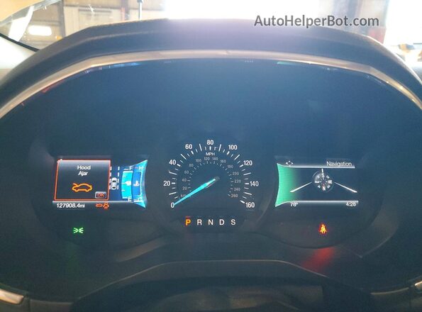 2FMPK4K85GBC35260 2016 FORD EDGE White Widok zestawu wskaźników