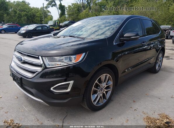 2FMPK4K86GBC43478 2016 FORD EDGE Black Front left