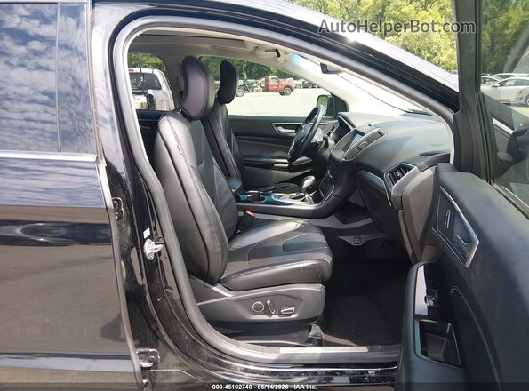 2FMPK4K86GBC43478 2016 FORD EDGE Black Front interior view