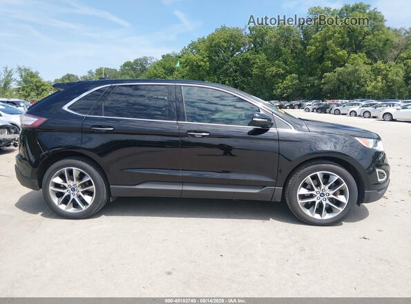 2FMPK4K86GBC43478 2016 FORD EDGE Black Rear interior view