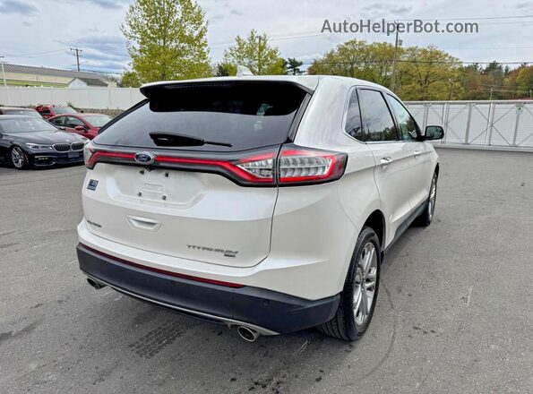 2FMPK4K86JBB66540 2018 FORD EDGE White Tył prawy