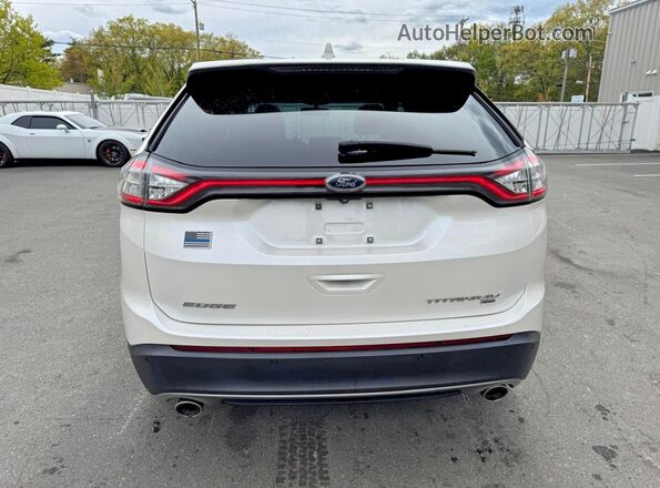 2FMPK4K86JBB66540 2018 FORD EDGE White Widok z przodu