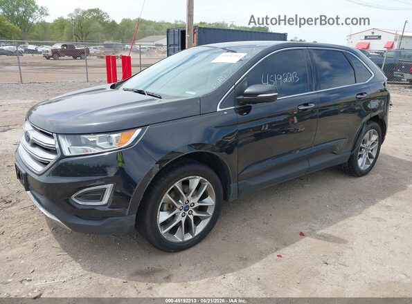 2FMPK4K87HBB72342 2017 FORD EDGE Black Przód lewy