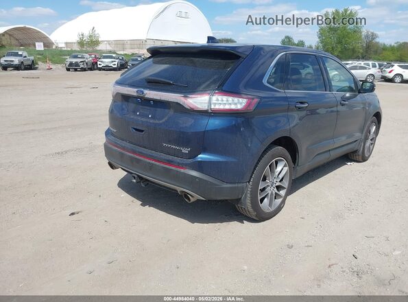 2FMPK4K88HBB09704 2017 FORD EDGE Dark Blue Задняя правая четверть