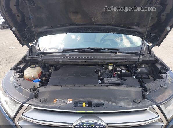 2FMPK4K88HBB09704 2017 FORD EDGE Dark Blue Вид сзади