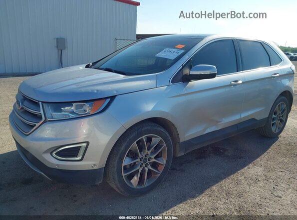 2FMPK4K8XHBB99048 2017 FORD EDGE Silver Vista tres cuartos delantera izquierda