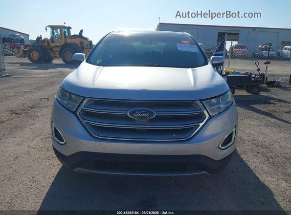 2FMPK4K8XHBB99048 2017 FORD EDGE Silver Vista del cuadro de instrumentos