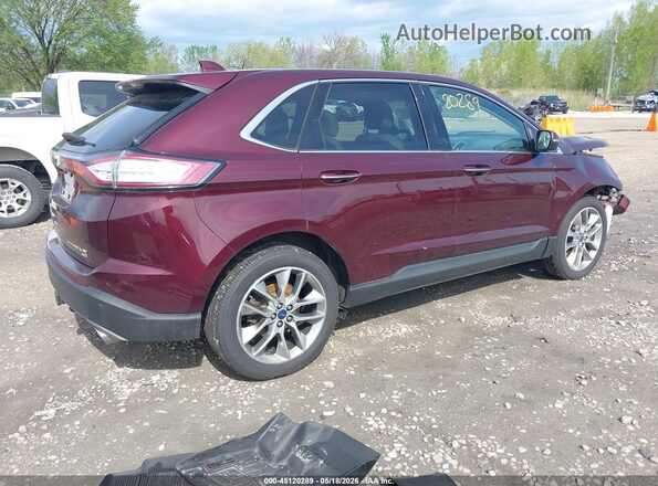 2FMPK4K8XJBB13307 2018 FORD EDGE Burgundy Հետևի աջ