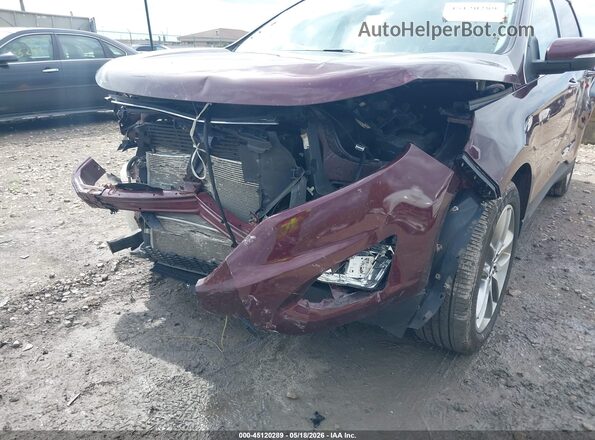 2FMPK4K8XJBB13307 2018 FORD EDGE Burgundy Դիմացի տեսք
