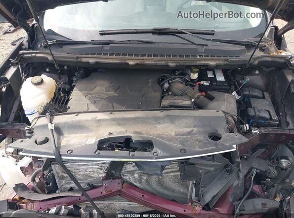 2FMPK4K8XJBB13307 2018 FORD EDGE Burgundy Հետևի տեսք