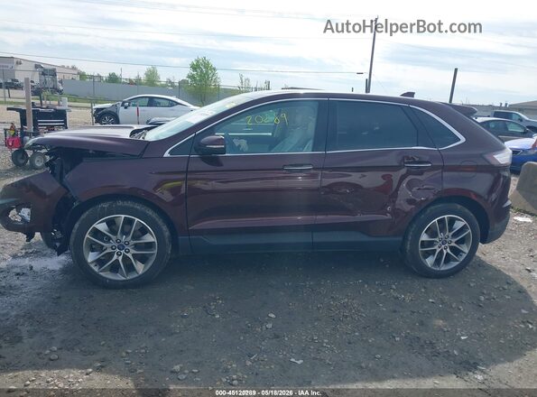 2FMPK4K8XJBB13307 2018 FORD EDGE Burgundy 