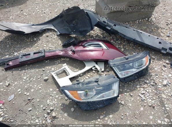 2FMPK4K8XJBB13307 2018 FORD EDGE Burgundy Սարքավորումների վահանակի տեսք