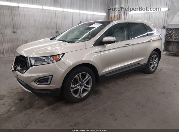 2FMPK4K90HBC62571 2017 FORD EDGE Gold Передня ліва чверть
