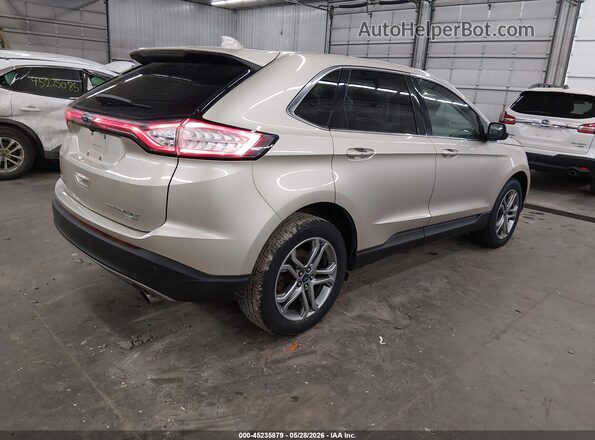 2FMPK4K90HBC62571 2017 FORD EDGE Gold Задня права чверть