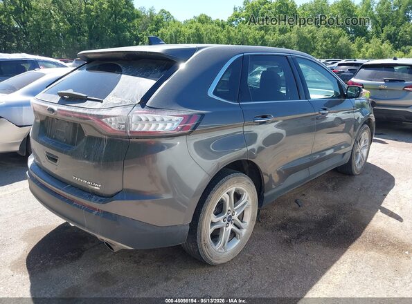 2FMPK4K90JBC05857 2018 FORD EDGE Gray Tył prawy