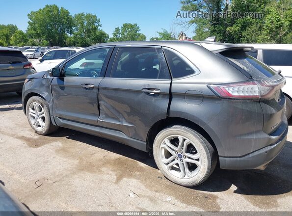 2FMPK4K90JBC05857 2018 FORD EDGE Gray Widok wnętrza 360 stopni